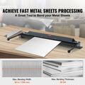 Box and Pan Brake, 1220 mm ± 15 mm, 0-130 Degrees Sheet Metal Bending Brake, Portable Mini Metal Bender with 20 Gauge Low Carbon Steel 14 Gauge Aluminum Capacity Power Handle, for Metal Bending