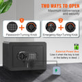 Safe 0.5L Steel Digital Keypad Wall Mount Home Security Cabinet 350x250mm