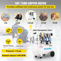 Air Compressor 6.6 Gallon 750W 115 PSI Oil Free Portable Pancake