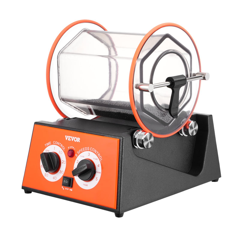 Jewelry Polisher Tumbler 5kg Rotary Machine 5 Speeds Timer