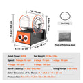 Jewelry Polisher Tumbler 5kg Rotary Machine 5 Speeds Timer
