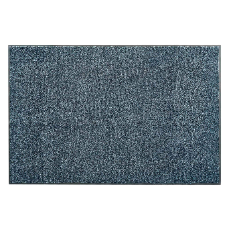 Front Door Mat, 1829 x 1219 mm Commercial Floor Mat for Indoor and Outdoor, Industrial Entrance Carpet with PVC Backing, Heavy Duty Washable Entry Rug for Hallway, Balcony, Garage, Slate Blue