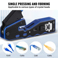 RJ45 Crimp Tool Kit Cat5e Cat6 Cat6a Ethernet Crimper 20pc Connectors