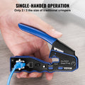 RJ45 Crimp Tool Kit Cat5e Cat6 Cat6a Ethernet Crimper 20pc Connectors