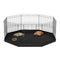 Dog Playpen, 8 Panels Foldable Metal Dog Exercise Pen with Bottom Pad, 24