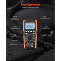 Digital Multimeter, 4000-Count TRMS Voltmeter Ohmmeter, 1000V AC/DC Voltage Tester with Switchable Auto/Manual Range for Voltage, Resistance, and Continuity Measurment