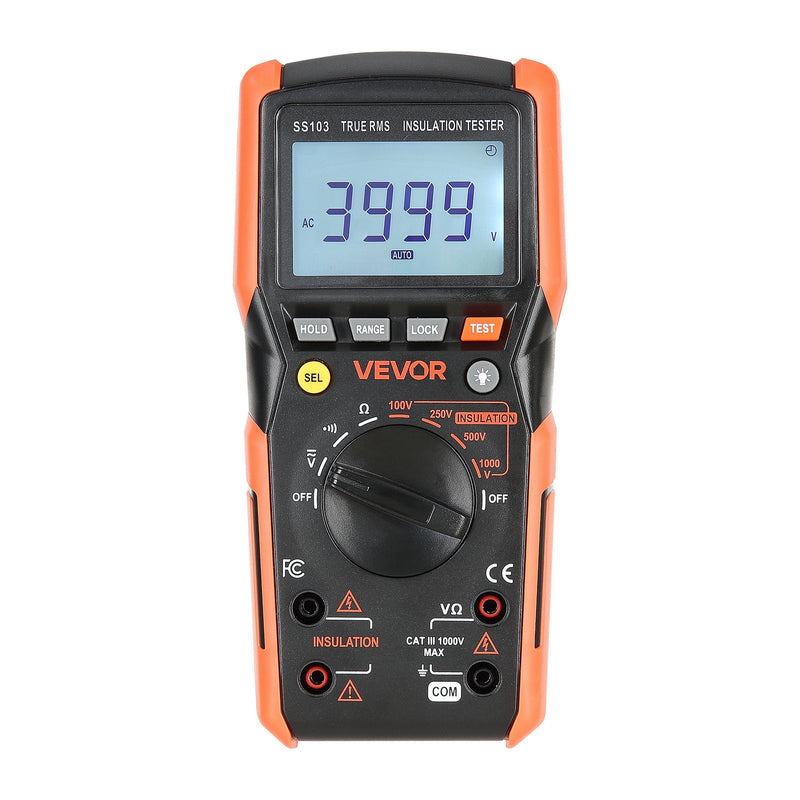 Digital Multimeter 4000 Count TRMS 1000V AC/DC Voltage Tester