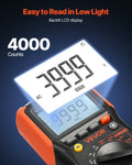 Digital Multimeter 4000 Count TRMS 1000V AC/DC Voltage Tester