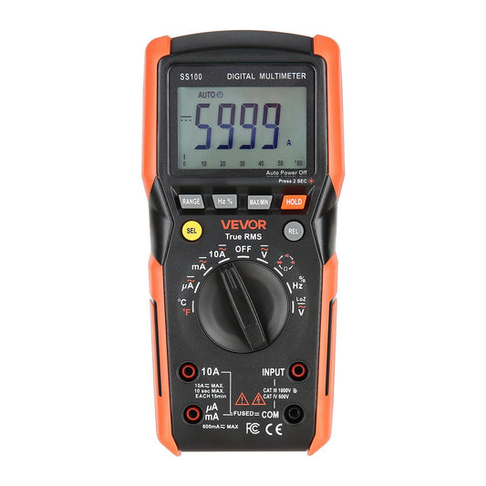 Digital Multimeter 6000 Count TRMS Auto-Ranging DC AC Voltmeter