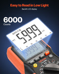 Digital Multimeter 6000 Count TRMS Auto-Ranging DC AC Voltmeter