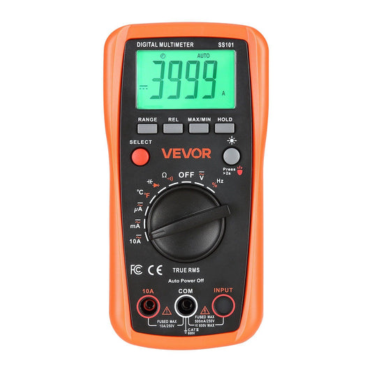 Digital Multimeter 4000 Count TRMS Auto-Ranging DC AC Voltage Current