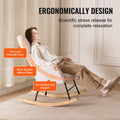 Nursing Rocking Chair 250kg Teddy Fabric Glider Rocker Ivory
