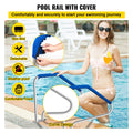 Pool Ladder Handrail Stainless Steel w/ Base Plate