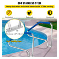 Pool Ladder Handrail Stainless Steel w/ Base Plate