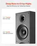 Floorstanding Tower Speaker 600W Peak 2-Way Dual Woofer Home Audio