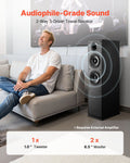 Floor Standing Tower Speakers 400W 2-Way Pair Home Audio