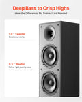 Floor Standing Tower Speakers 400W 2-Way Pair Home Audio