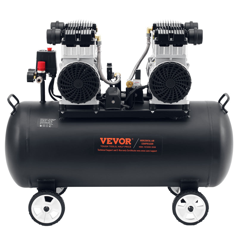 Compact Oil Free Air Compressor 75L 90PSI Portable