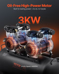 Compact Oil Free Air Compressor 75L 90PSI Portable