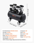 Compact Oil Free Air Compressor 75L 90PSI Portable