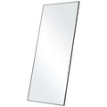 Full Length Mirror 1800x785mm Black Aluminium Frame Tempered Glass