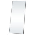 Full Length Mirror 1800x785mm Black Aluminium Frame Tempered Glass