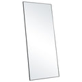 Full Length Mirror 1800x785mm Black Aluminium Frame Tempered Glass
