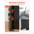 Retractable Baby Gate, 870 mm Tall, Extends up to 2800 mm Wide, Retractable Gate for Kids or Pets, Mesh Material, Easy to Install for Indoor Stairs, Doorways, Hallways, Playrooms, Black