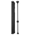 Retractable Baby Gate, 870 mm Tall, Extends up to 2800 mm Wide, Retractable Gate for Kids or Pets, Mesh Material, Easy to Install for Indoor Stairs, Doorways, Hallways, Playrooms, Black