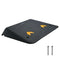 Upgraded Rubber Threshold Ramp, 10.2 cm Rise Door Ramp with 1 Channel, Natural Rubber Car Ramp with Non-Slip Textured Surface, 15 tons Load Capacity Curb Ramp for Wheelchair and Scooter