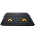 Upgraded Rubber Threshold Ramp, 10.2 cm Rise Door Ramp with 1 Channel, Natural Rubber Car Ramp with Non-Slip Textured Surface, 15 tons Load Capacity Curb Ramp for Wheelchair and Scooter