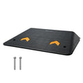 Upgraded Rubber Threshold Ramp, 10.2 cm Rise Door Ramp with 1 Channel, Natural Rubber Car Ramp with Non-Slip Textured Surface, 15 tons Load Capacity Curb Ramp for Wheelchair and Scooter