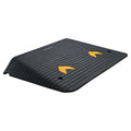 Upgraded Rubber Threshold Ramp, 10.2 cm Rise Door Ramp with 1 Channel, Natural Rubber Car Ramp with Non-Slip Textured Surface, 15 tons Load Capacity Curb Ramp for Wheelchair and Scooter