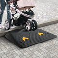 Rubber Threshold Ramp 10.2cm Rise 15 Ton Load Wheelchair Scooter