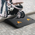 Rubber Threshold Ramp 8.9cm Rise 15 Ton Load Wheelchair Car Door