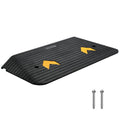 Upgraded Rubber Threshold Ramp, 7.6 cm Rise Door Ramp with 1 Channel, Natural Rubber Car Ramp with Non-Slip Textured Surface, 150 tons Load Capacity Curb Ramp for Wheelchair and Scooter