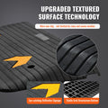 Upgraded Rubber Threshold Ramp, 7.6 cm Rise Door Ramp with 1 Channel, Natural Rubber Car Ramp with Non-Slip Textured Surface, 150 tons Load Capacity Curb Ramp for Wheelchair and Scooter