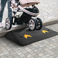 Rubber Threshold Ramp 7.6cm Rise Door Ramp Wheelchair 150 Ton