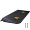 Upgraded Rubber Threshold Ramp, 3.8 cm Rise Wheelchair Ramp Doorway, Natural Curb Ramp Rated 15 tons Load Capacity, Non-Slip Textured Surface Rubber Curb Ramp for Wheelchair and Scooter