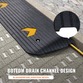 Rubber Threshold Ramp 3.8cm Rise Wheelchair Doorway 15 Ton Capacity