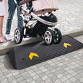 Rubber Threshold Ramp 3.8cm Rise Wheelchair Doorway 15 Ton Capacity
