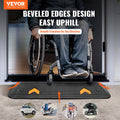 Rubber Threshold Ramp 2.5cm Rise Wheelchair Doorway 15 Ton Load