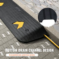 Rubber Threshold Ramp 2.5cm Rise Wheelchair Doorway 15 Ton Load