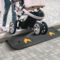 Rubber Threshold Ramp 2.5cm Rise Wheelchair Doorway 15 Ton Load
