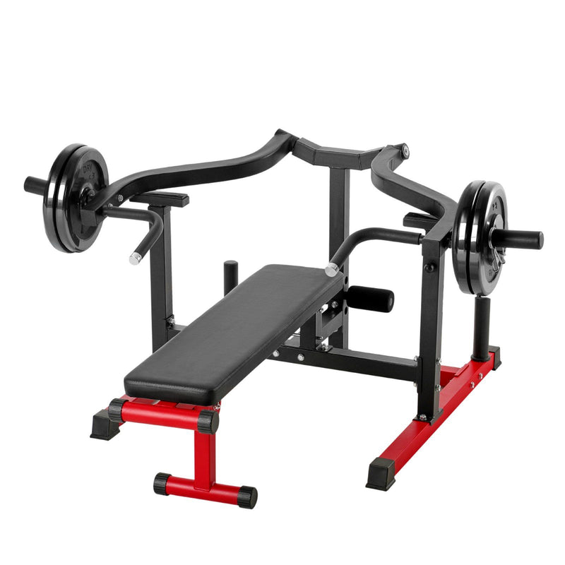 Chest Press Machine 450LBS Adjustable Flat Incline Bench Home Gym