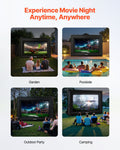 VEVOR 14ft Inflatable Movie Screen 16:9 600D Projector Portable Bag