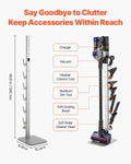 Dyson Vacuum Stand V15 V12 V11 V10 V8 V7 V6 6 Hooks Grey