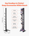 Dyson Vacuum Stand Storage Bracket Holder with 6 Hooks