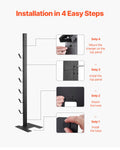 Dyson Vacuum Stand Storage Bracket Holder with 6 Hooks