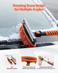 Snow Shovel Brush Ice Scraper 107cm Extendable Car Winter Tool